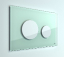Кнопка смыва TECE Loop 9240651 зеленое стекло, кнопка белая 9240651