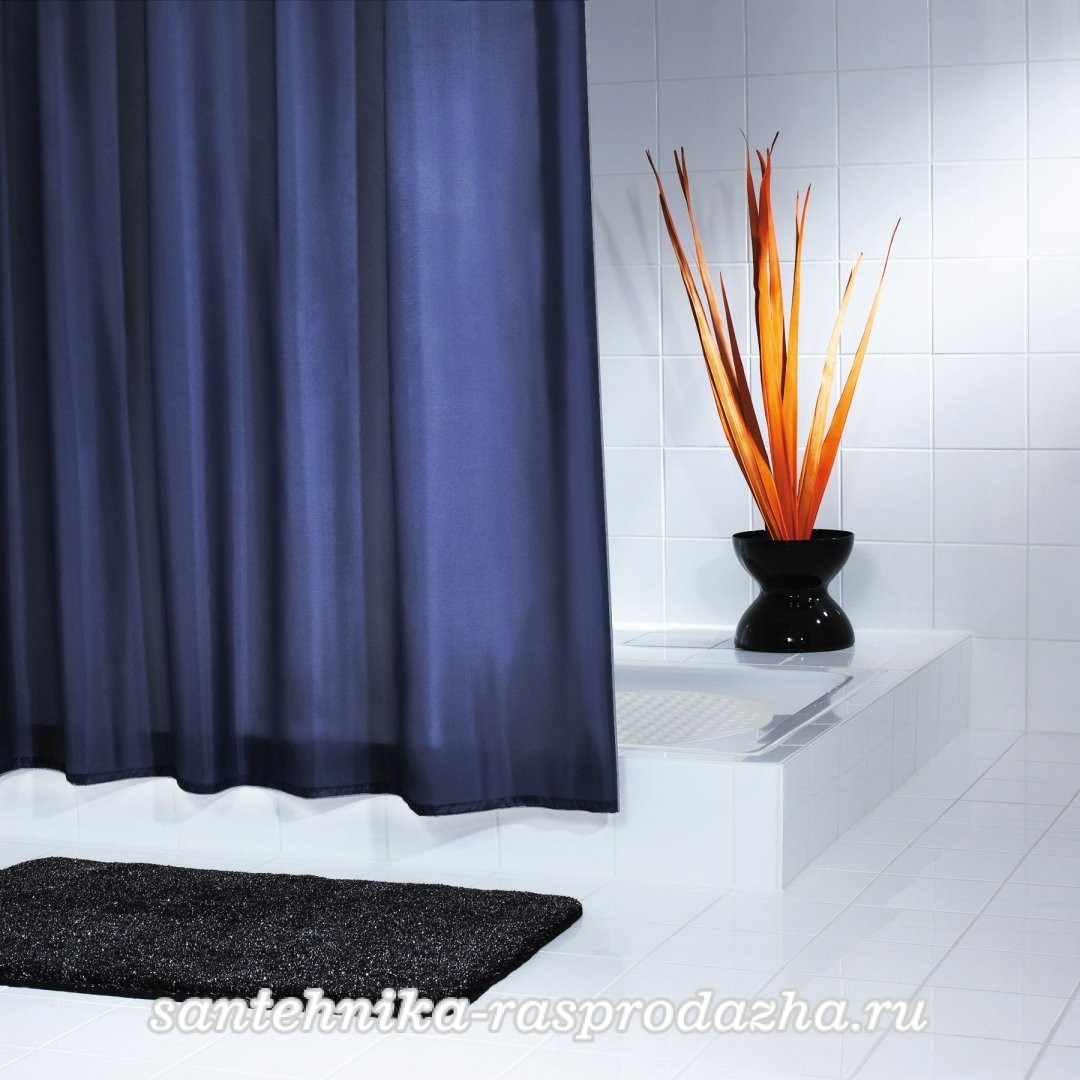 Штора для ванной комнаты Ridder Madison синий/голубой 180x200 45333 Нижний  Тагил, купить по низкой цене в Нижнем Тагиле с доставкой